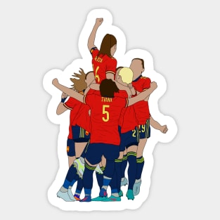 Goal celebration Spanish National Team Sticker